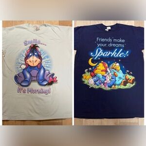 Vintage Disney Winnie the Pooh & Friends Nightshirt Bundle, Set of 2, O/S